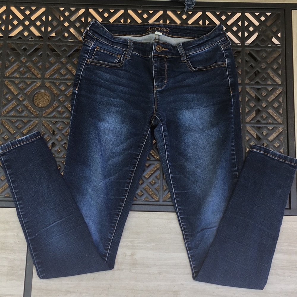 Decree Denim Blue Lowrise Skinny Jeans